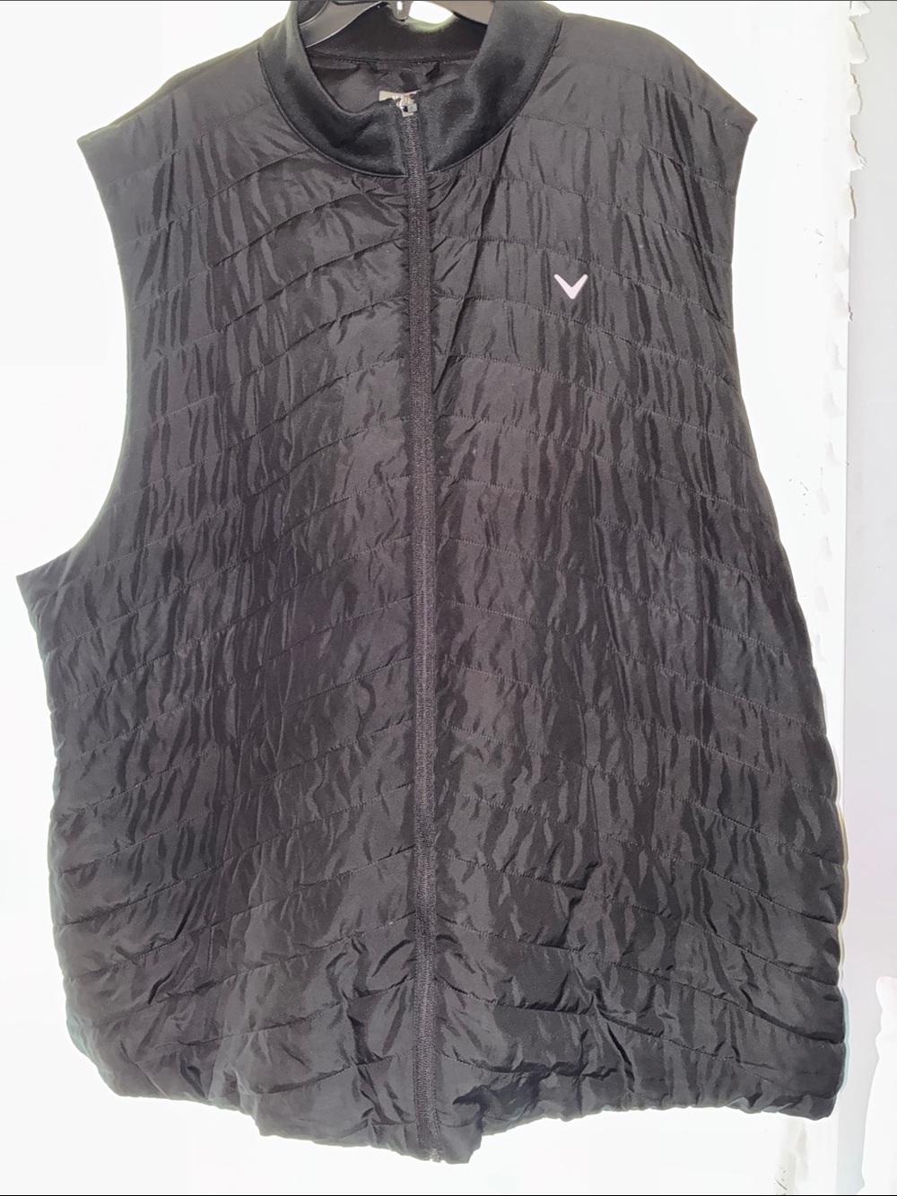 Callaway Black Quilted Men's Golf Vest Sz 4XLT Like New